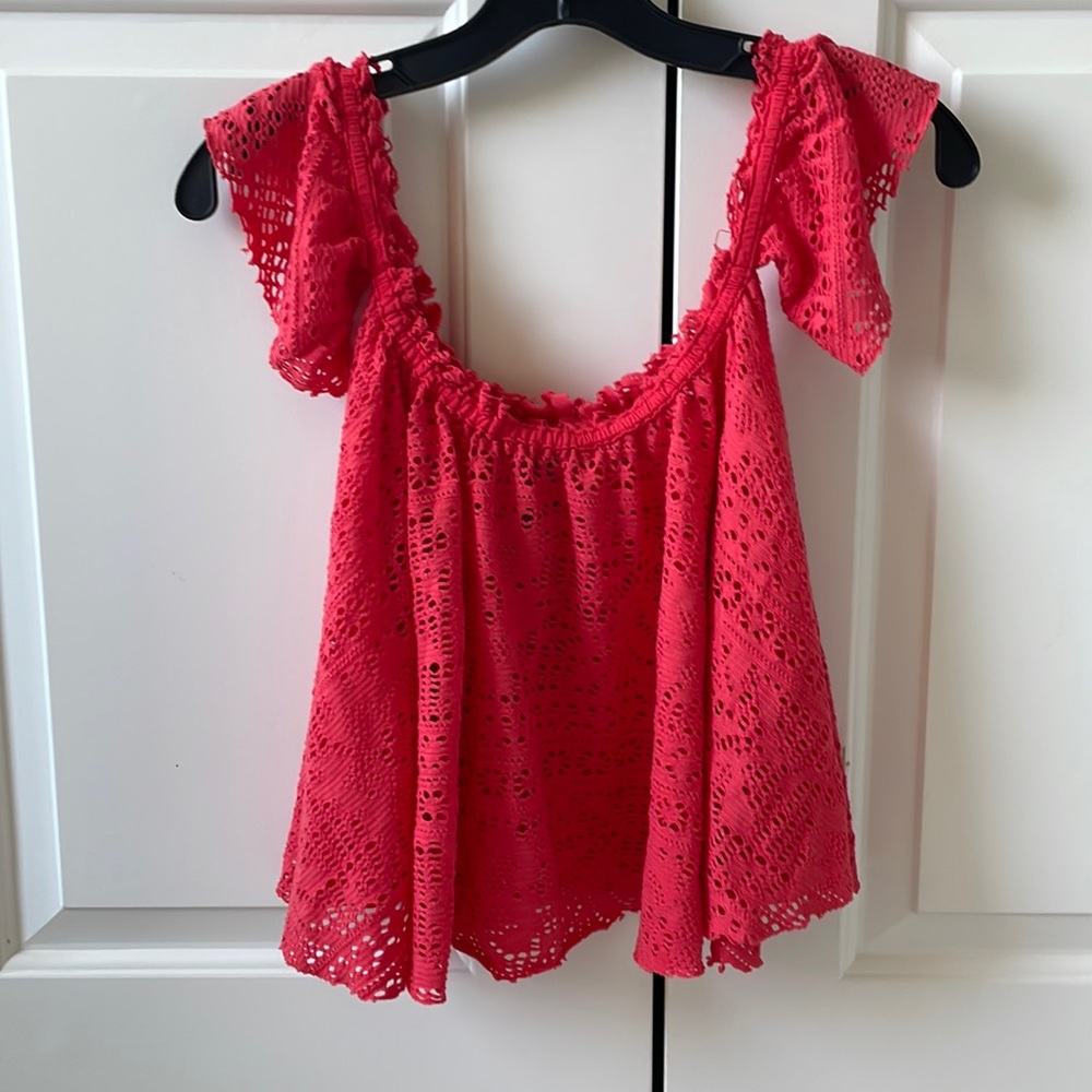 Free People eyelet flowy top